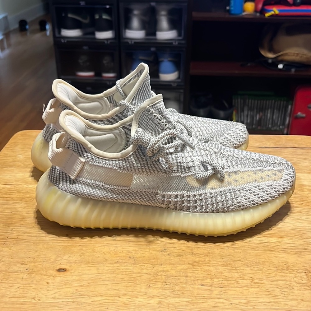Yeezy Boost 350 V2 Static Reflective Sneakers - Grey and Cream